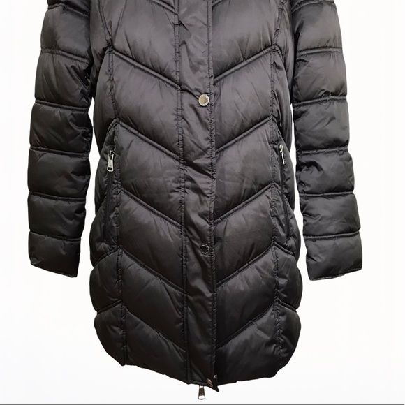 Kenneth Cole Faux Fur Puffer Hooded Parka/Coat - L - Picture 12 of 17